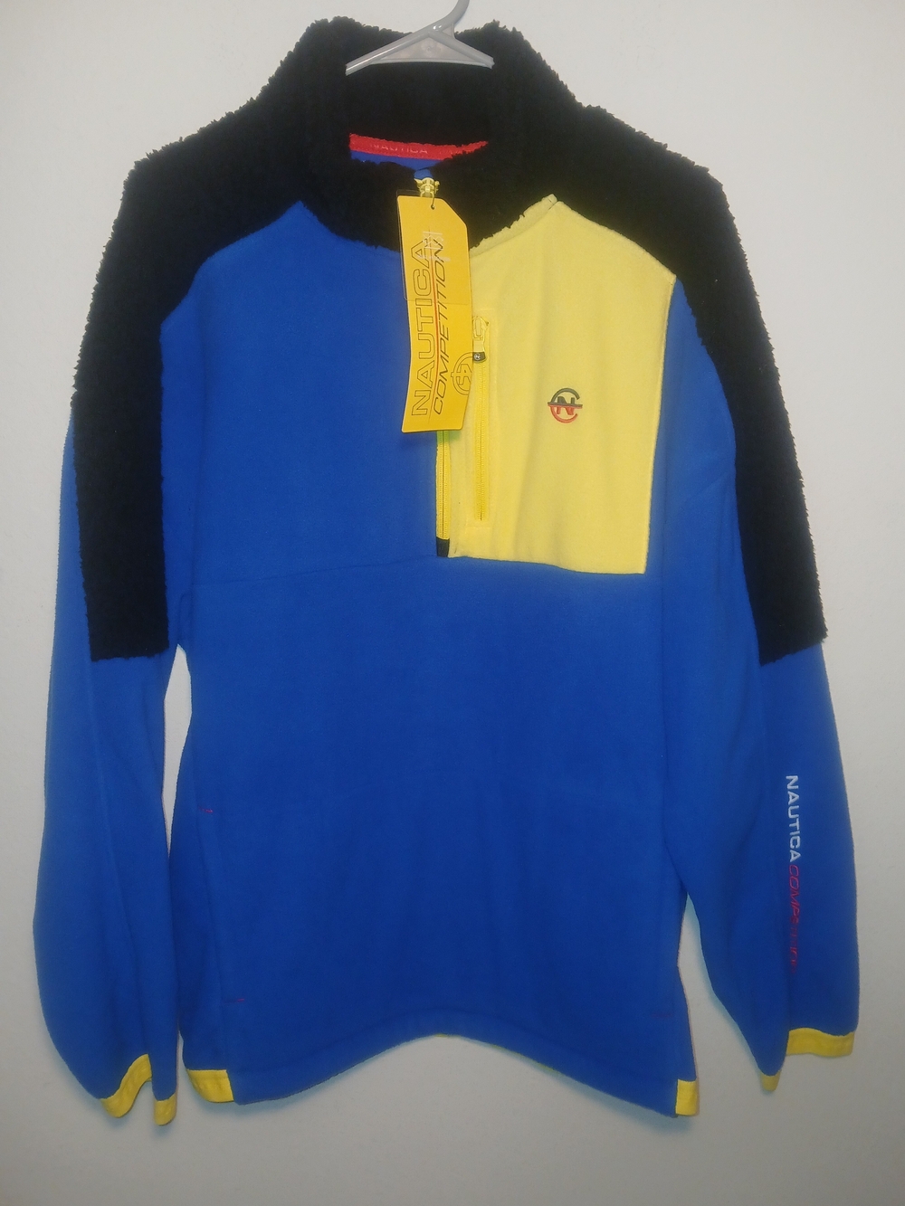 Rare Vintage Style Nautica Competition Embroidered Fleece Jacket Sz L NWT